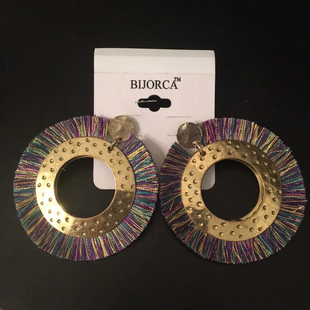 Fun hoop earrings
